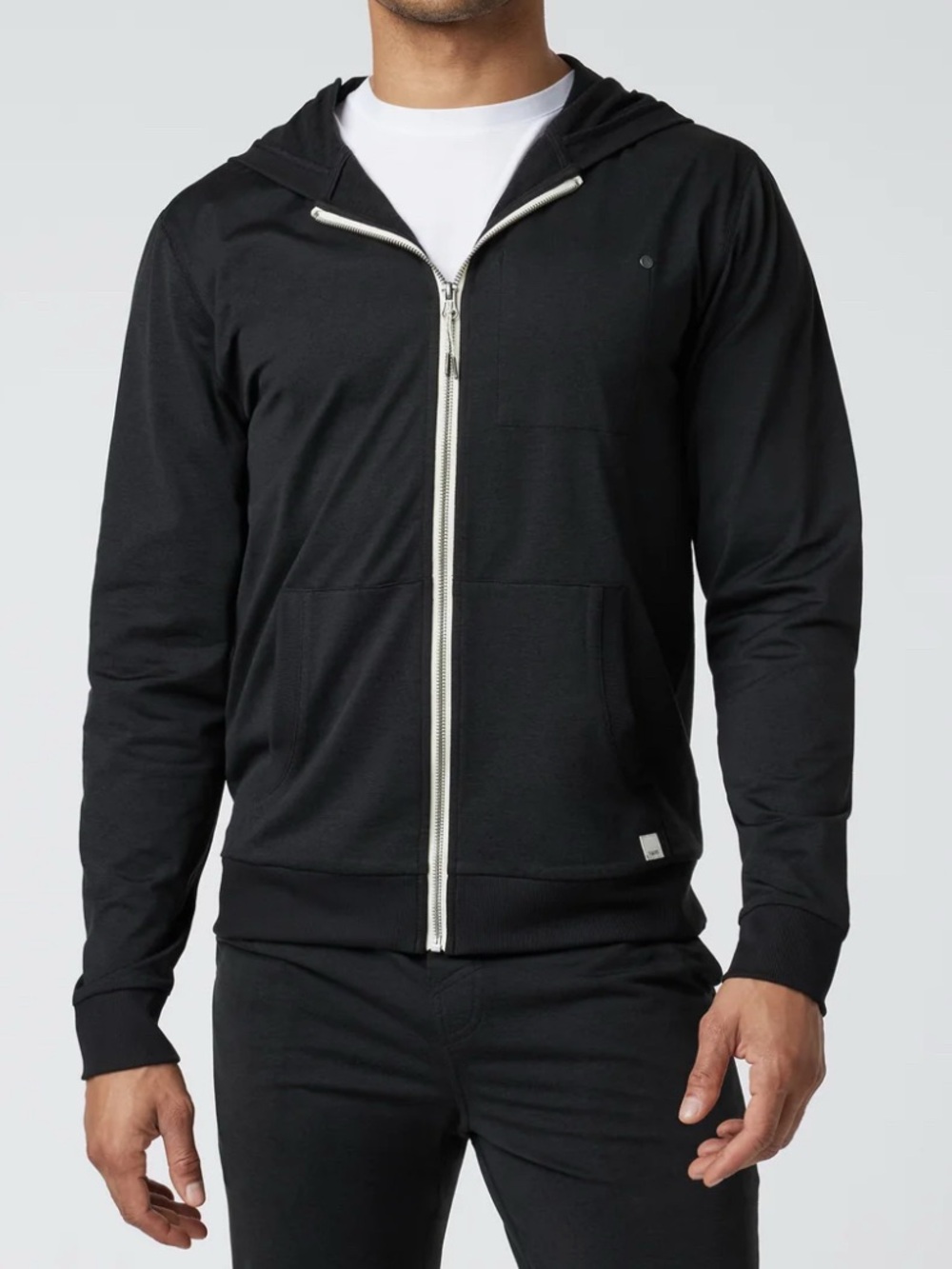 Vuori Men’s Coronado Black Zip Hoodie
